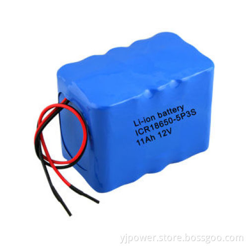 High Capacity 11Ah/12V Rechargeable Li-ion Battery Pack